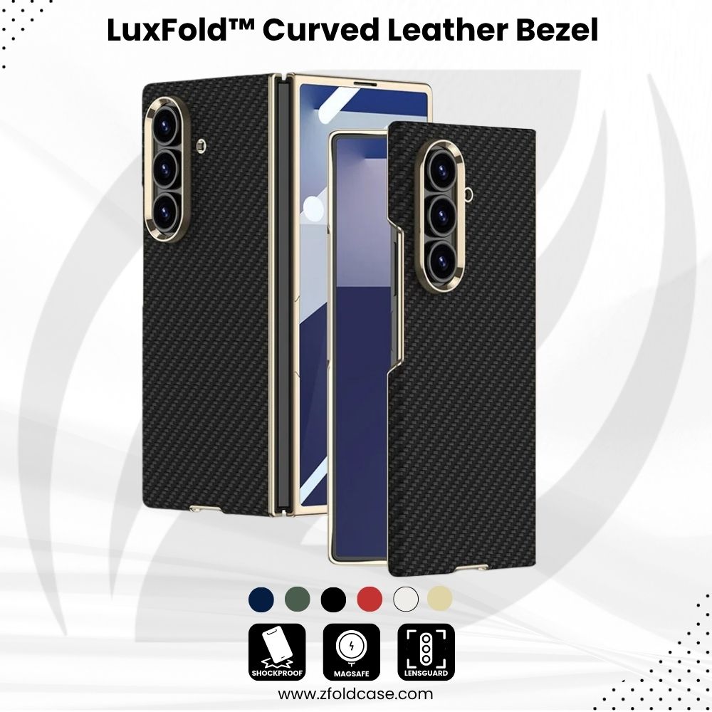 LuxFold™ Curved Leather Bezel Case for Samsung Galaxy Z Fold 7