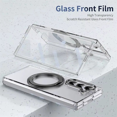 MagnoSpin Ultra-Slim – 360° Magnetic Stand Case with HD Screen Protector  Z Fold 7/6/5/4