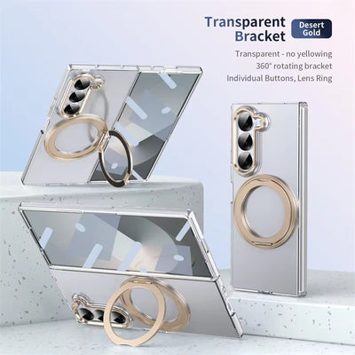 MagnoSpin Ultra-Slim – 360° Magnetic Stand Case with HD Screen Protector  Z Fold 7/6/5/4