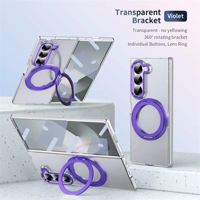 MagnoSpin Ultra-Slim – 360° Magnetic Stand Case with HD Screen Protector  Z Fold 7/6/5/4
