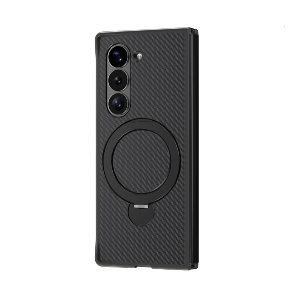 MagnoSpin Fold – Carbon Style Magnetic Ring Case for Z Fold Series