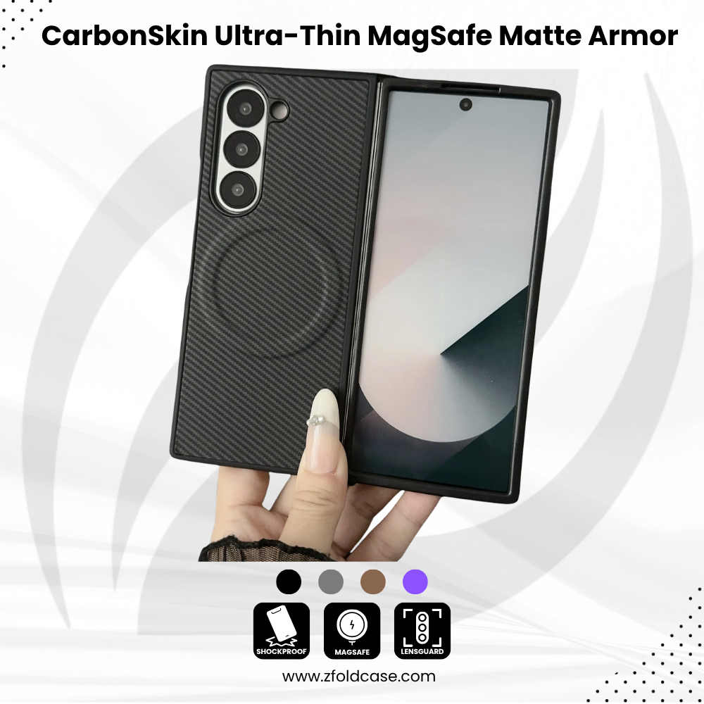 CarbonSkin Z Fold 7 – Ultra-Thin MagSafe Matte Armor