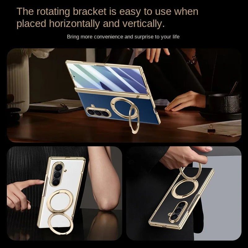 FlexAxis™ Leather MagStand Case for Samsung Galaxy Z Fold 7