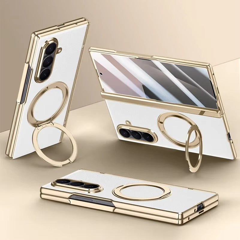 FlexAxis™ Leather MagStand Case for Samsung Galaxy Z Fold 7