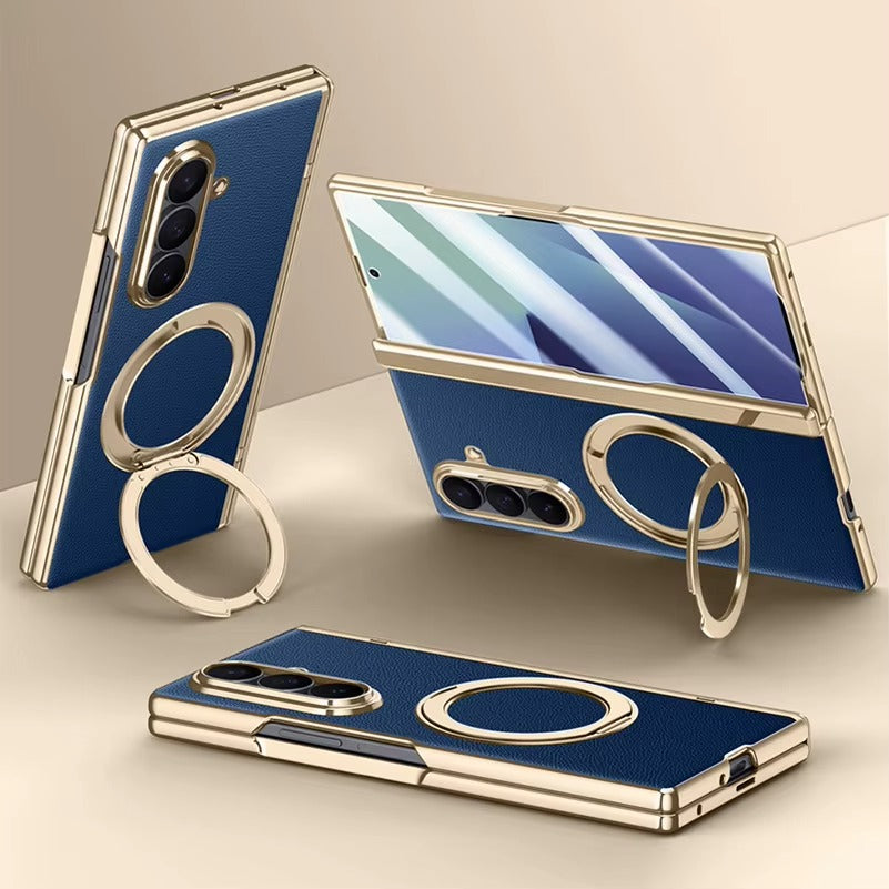FlexAxis™ Leather MagStand Case for Samsung Galaxy Z Fold 7 – 360