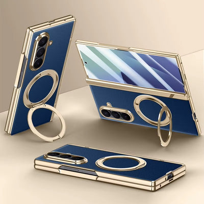 FlexAxis™ Leather MagStand Case for Samsung Galaxy Z Fold 7