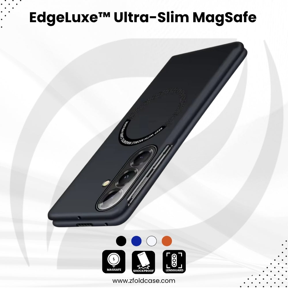 Rensaday Custodia Magnetica Qi2 Per Samsung Z Fold 4 – Pelle PU Ultrasottile, Antiurto, Con Bordo Rialzato Per Fotocamera, Oro Rosa - 3