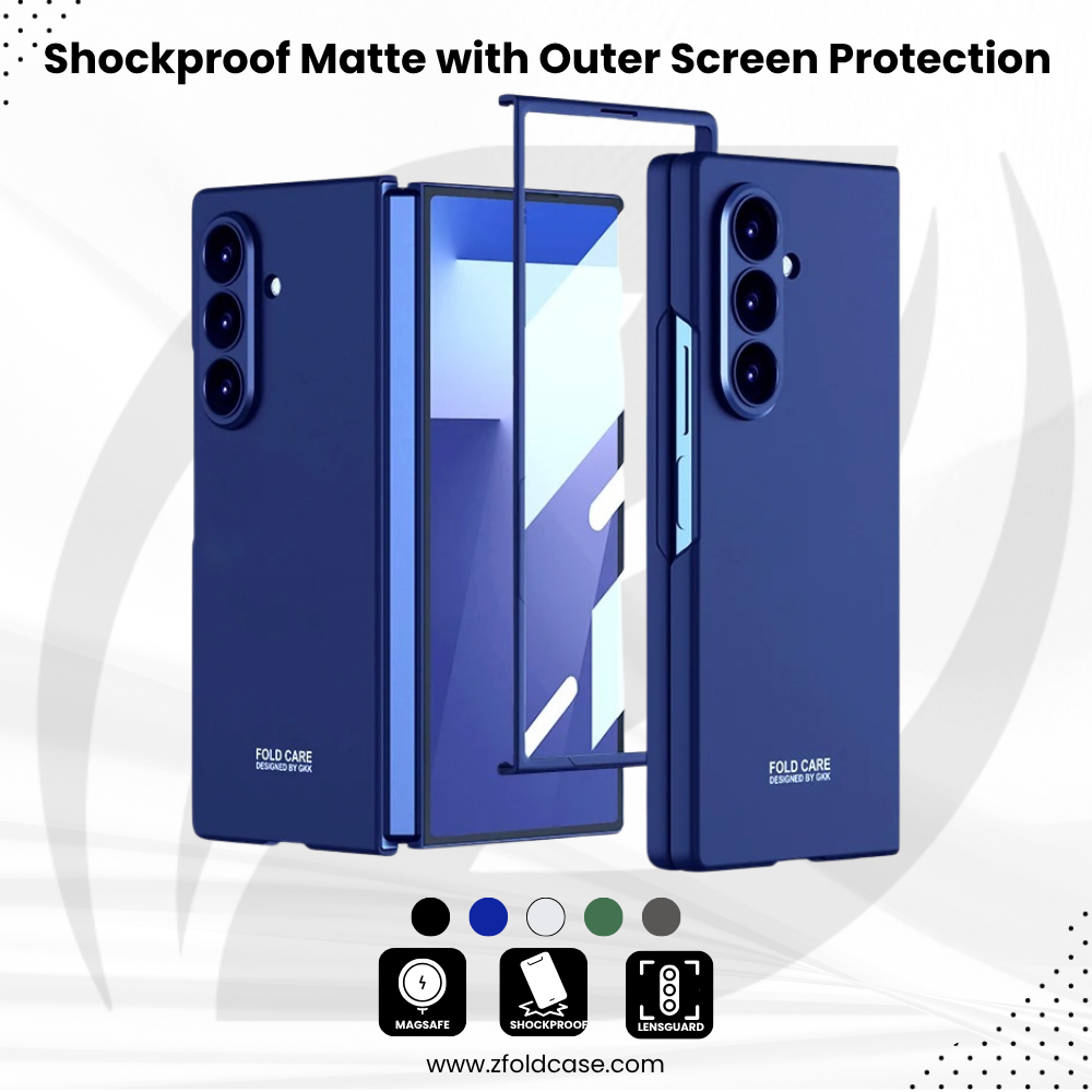 FoldShield Z Armor – Shockproof Matte Case with Outer Screen Protection