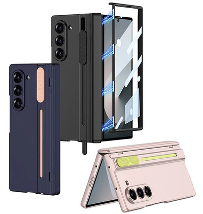 MagCore Ultra-Slim Shield Z Fold 6, 5 - Magnetic Hinge & Stylus Holder Case