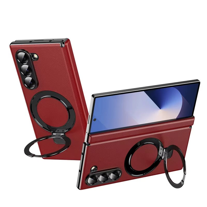 MagLeather Fold – Z Fold MagSafe Leather Case with Glass & Hinge Protection