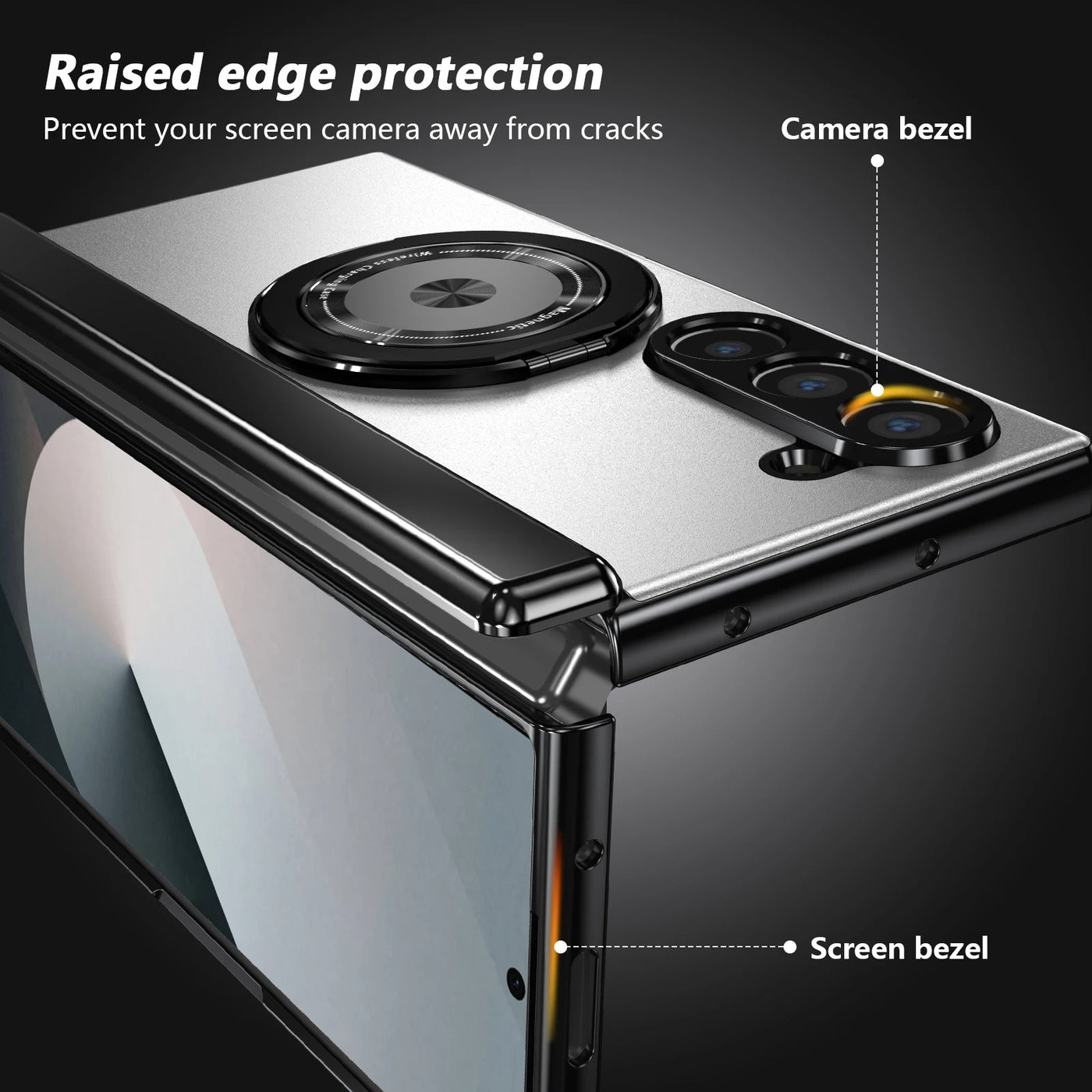 MagRing Fold – 360° Magnetic Ring Case with Full Hinge Protection