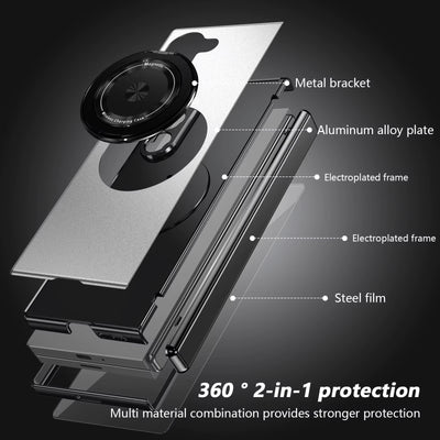 MagRing Fold – 360° Magnetic Ring Case with Full Hinge Protection