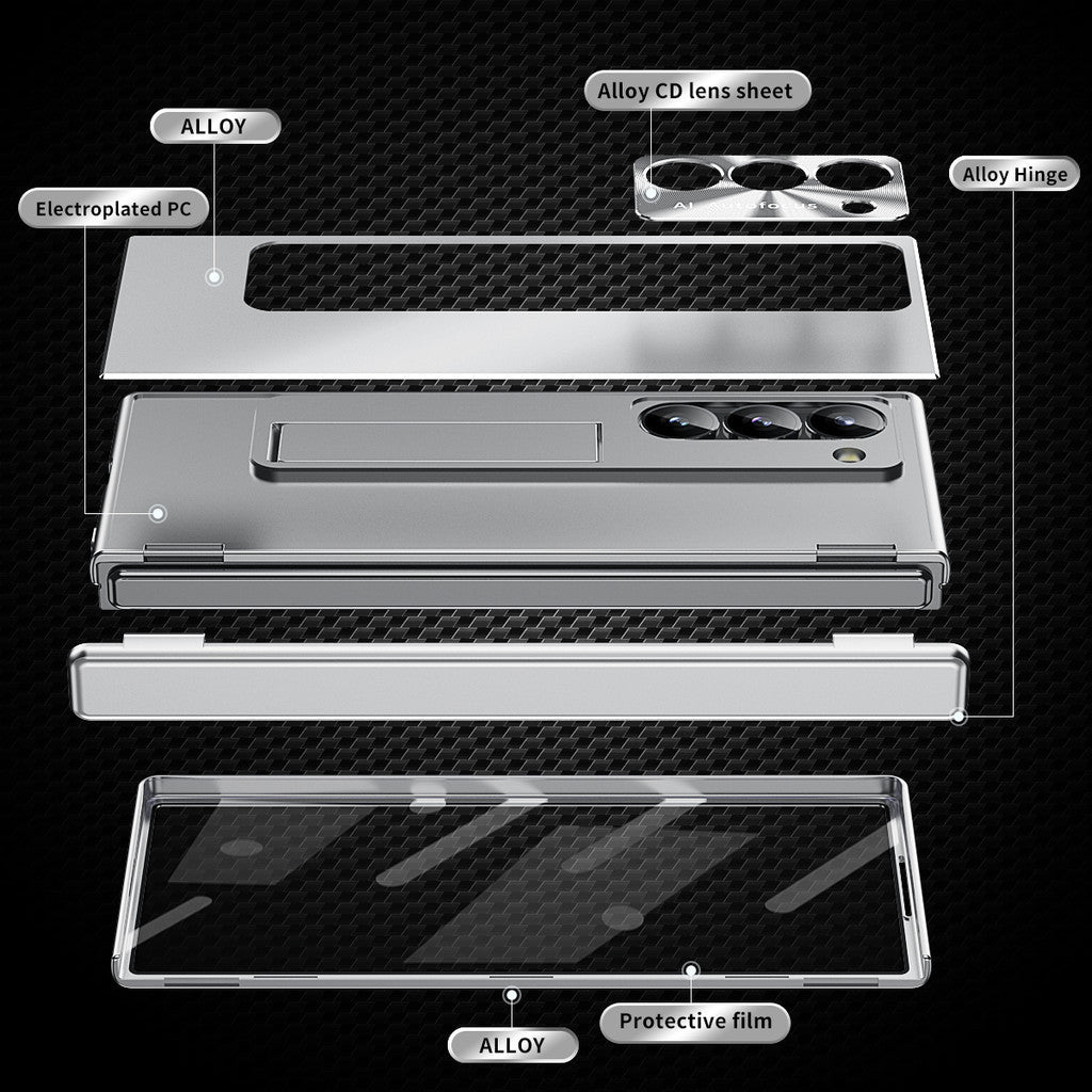 MetalFold Aluminum Armor Magnetic Hinge Kickstand Pen Slot Z Fold 6,5,4