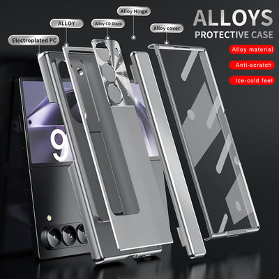 MetalFold Armor Z Fold 6,5,4 Magnetic Hinge Kickstand & Full Protection Case