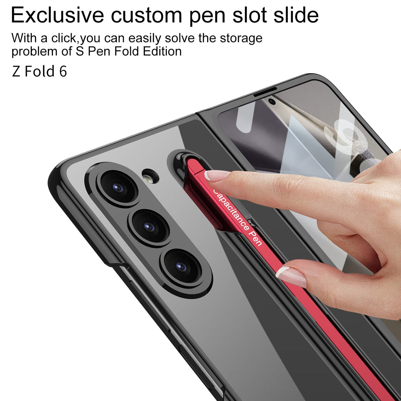 Z Fold 6 Pen Slot Camera Protection Case