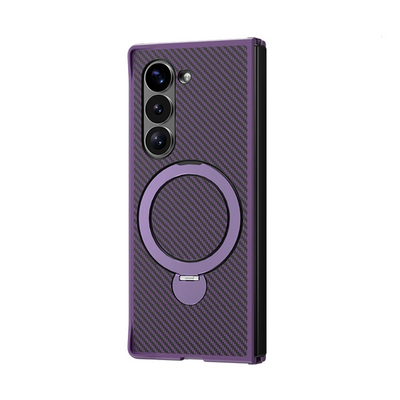 MagnoSpin Fold – Carbon Style Magnetic Ring Case for Z Fold Series