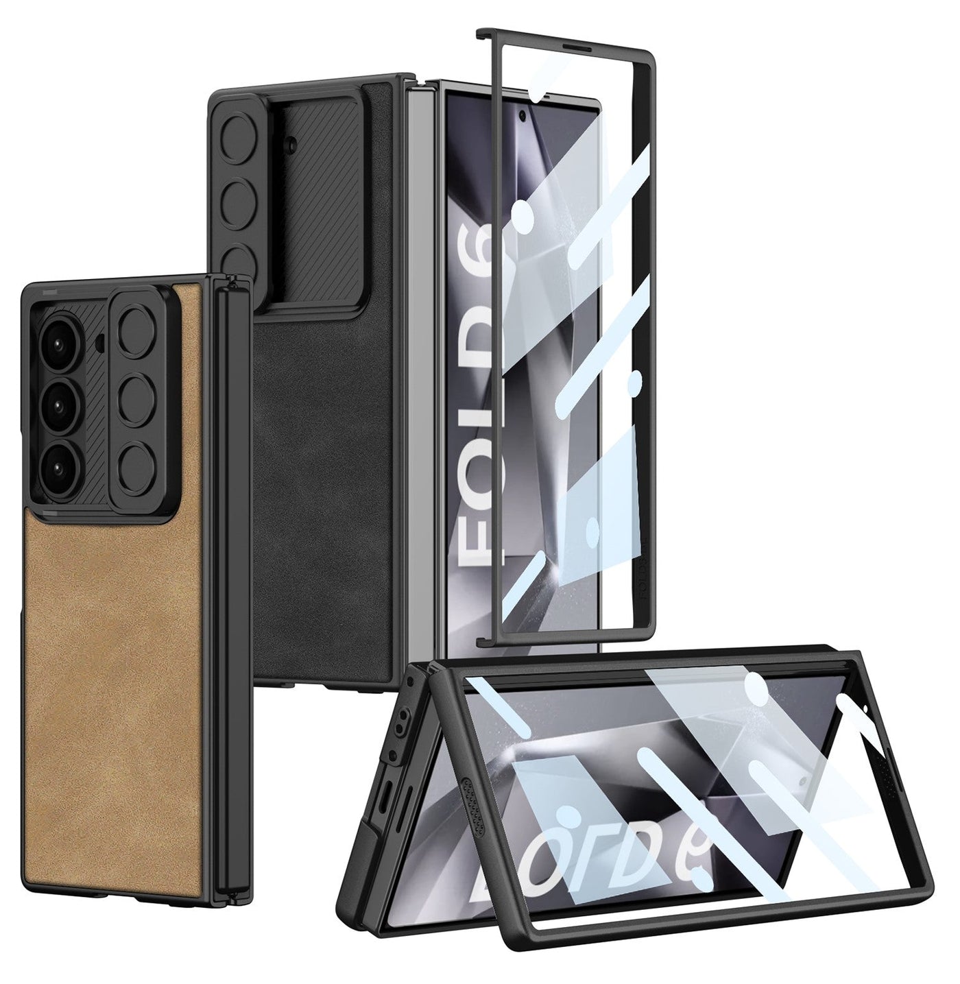 RegalArmor Z Fold 6 PU Leather Shockproof Case