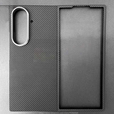 FeatherShield –  Z Fold 7, 6 Ultra-Slim Kevlar® Aramid Carbon MagSafe Case