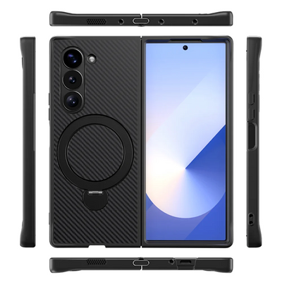 MagnoSpin Fold – Carbon Style Magnetic Ring Case for Z Fold Series
