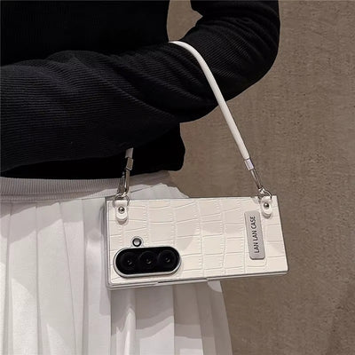 LuxeCarry™ Leather Crossbody Case for Samsung Z Fold Series