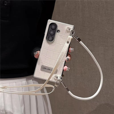LuxeCarry™ Leather Crossbody Case for Samsung Z Fold Series