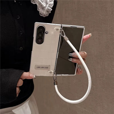 LuxeCarry™ Leather Crossbody Case for Samsung Z Fold Series