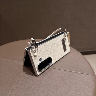LuxeCarry™ Leather Crossbody Case for Samsung Z Fold Series