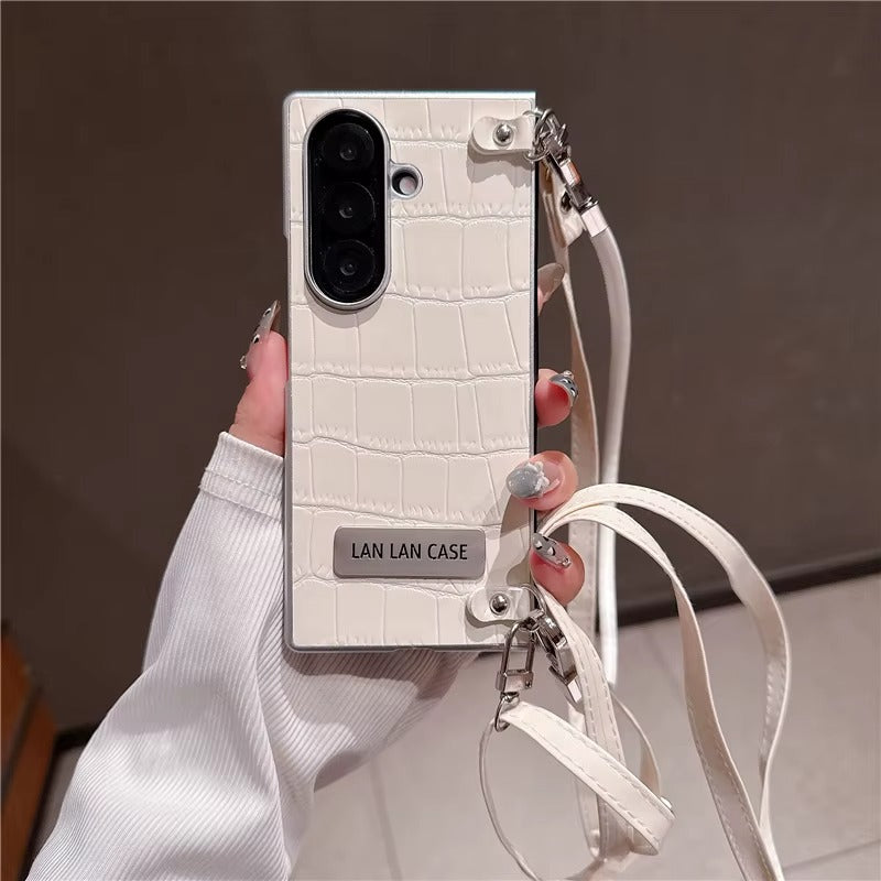LuxeCarry™ Leather Crossbody Case for Samsung Z Fold Series