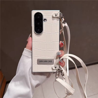LuxeCarry™ Leather Crossbody Case for Samsung Z Fold Series