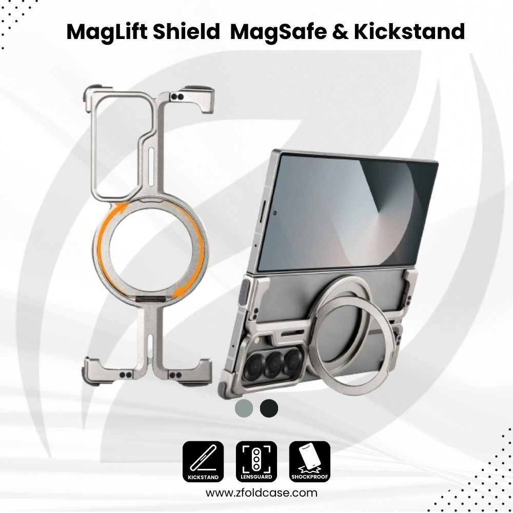 MagLift Shield  Z Fold 6, 5 - MagSafe & Kickstand Case