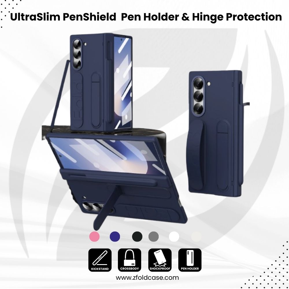 UltraSlim PenShield  Z Fold 6, 5  Pen Holder & Hinge Protection Case