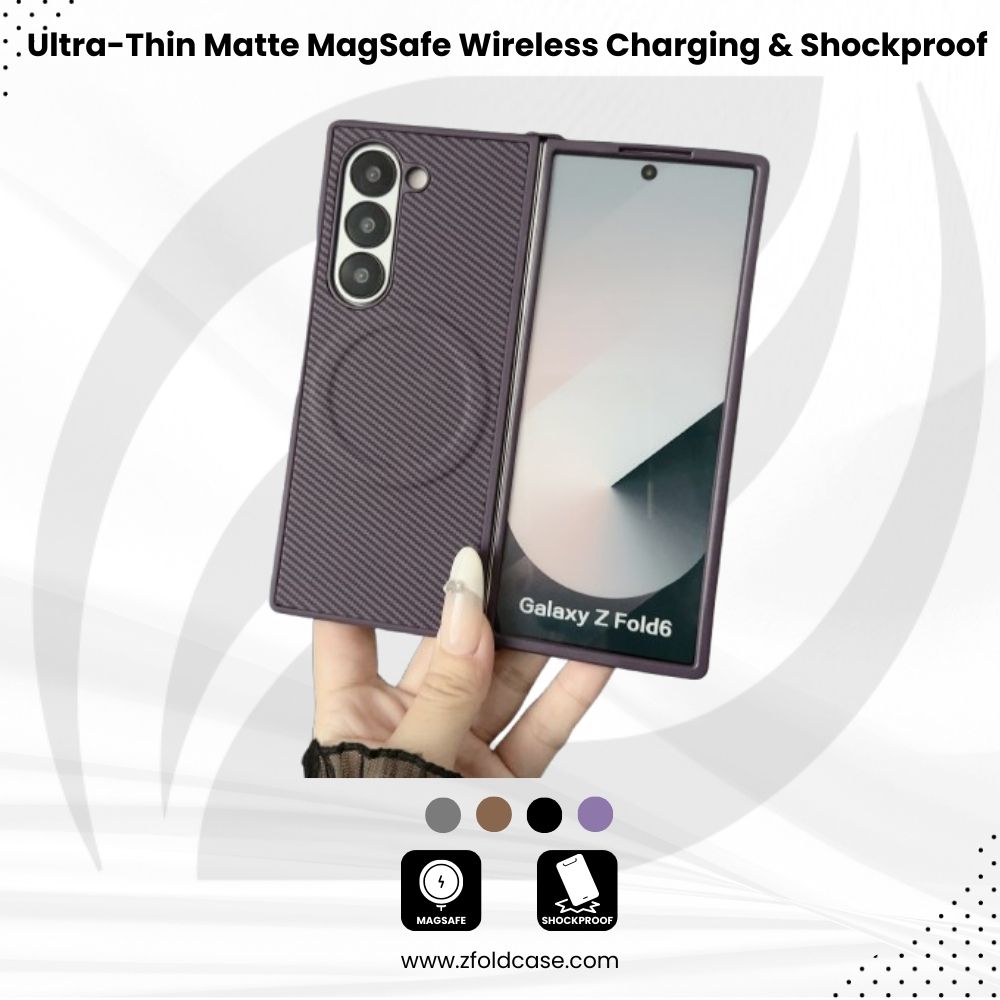 Ultra-Thin Matte MagSafe Z Fold 6,5,4 - Wireless Charging & Shockproof Case