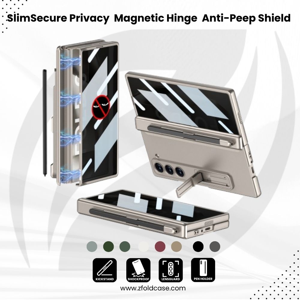 SlimSecure Privacy  Z Fold 6 - Magnetic Hinge & Anti-Peep Shield Case