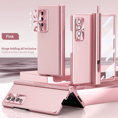 CrystalPen Fold – Transparent Magnetic Case with S Pen & Full Protection for Z Fold 6,5,4,3
