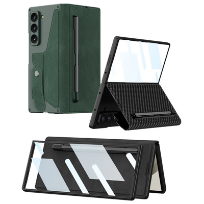 Armor Z Fold 6, 5, 4 Wallet, Pen slot, Leather Case