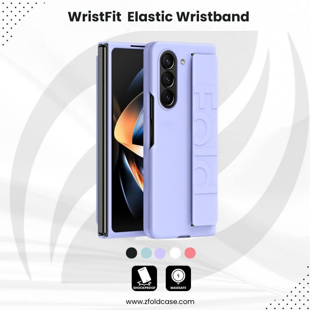 elastic wristband z fold case