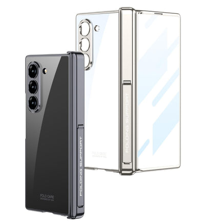 z fold 6 magnetic hinge case with kickstand