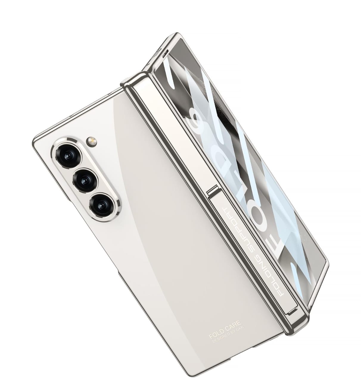 z fold 6 magnetic hinge case with kickstand