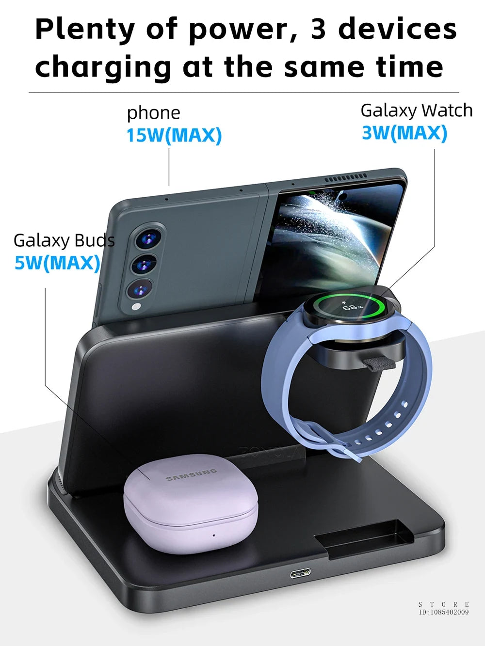 FlexiCharge Z Fold 6, 5, 4 Wireless Charging Stand