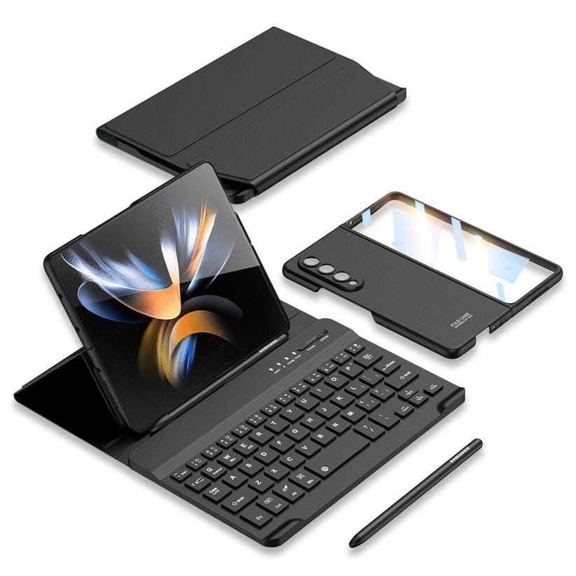 ProFlex 4-in-1 Ultra-Thin Case, Wireless Keyboard, Flip Stand Leather & Pen