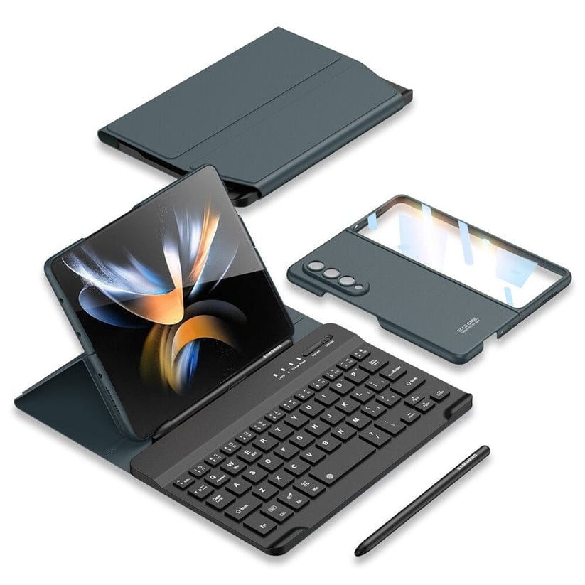 ProFlex 4-in-1 Ultra-Thin Case, Wireless Keyboard, Flip Stand Leather & Pen