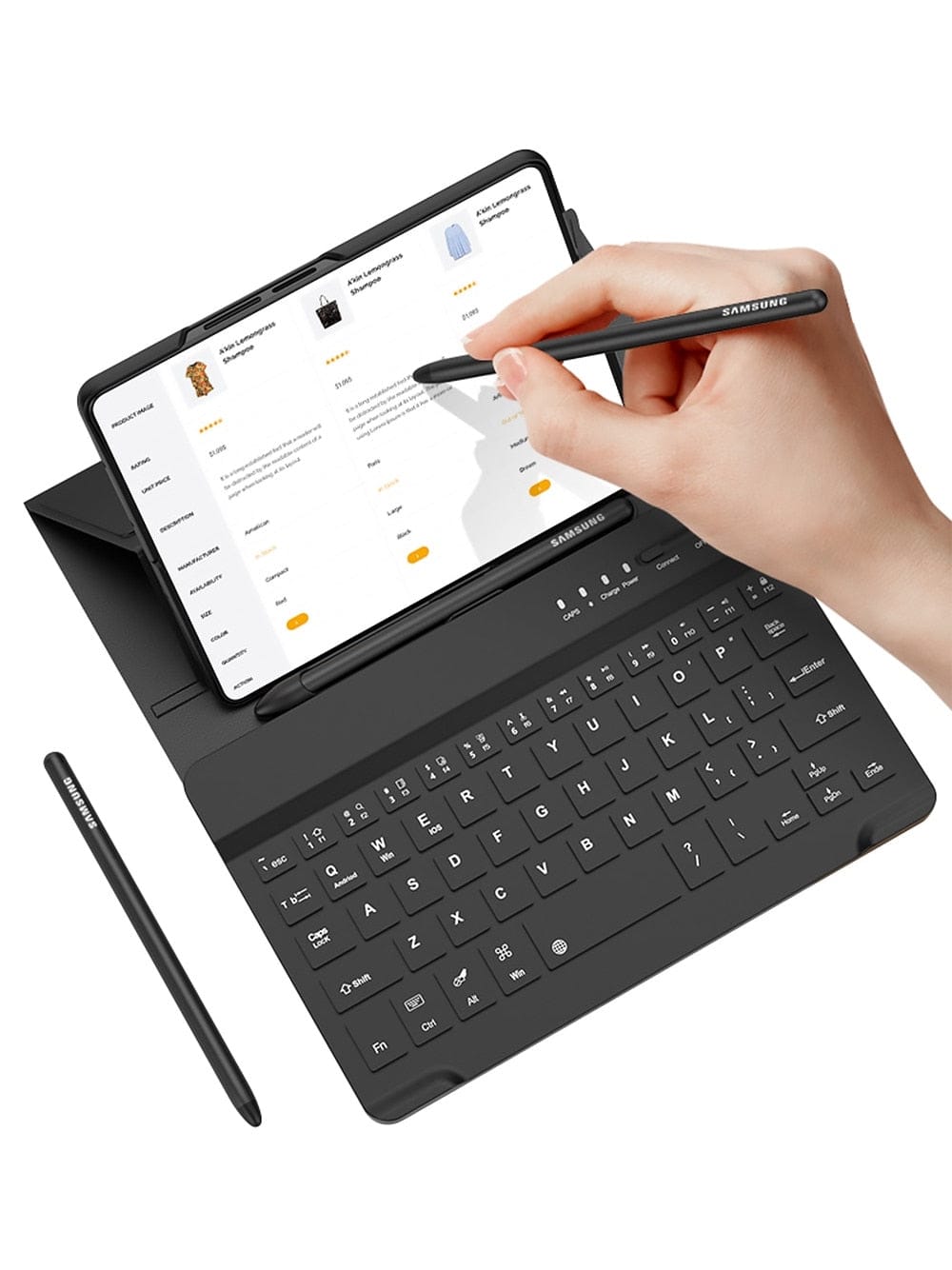 ProFlex 4-in-1 Ultra-Thin Case, Wireless Keyboard, Flip Stand Leather & Pen