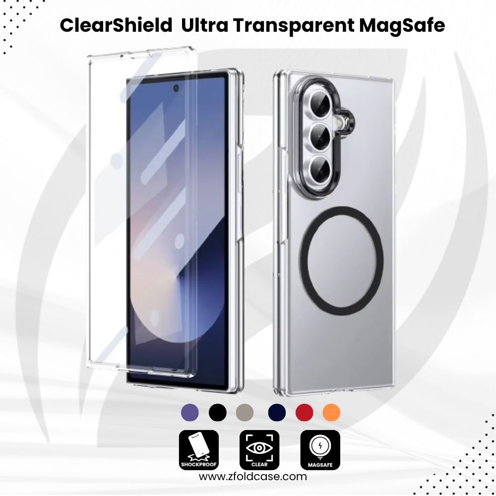 ClearShield Fold – Z Fold 7, 6, 5 Ultra Transparent Anti-yellowing MagSafe Case