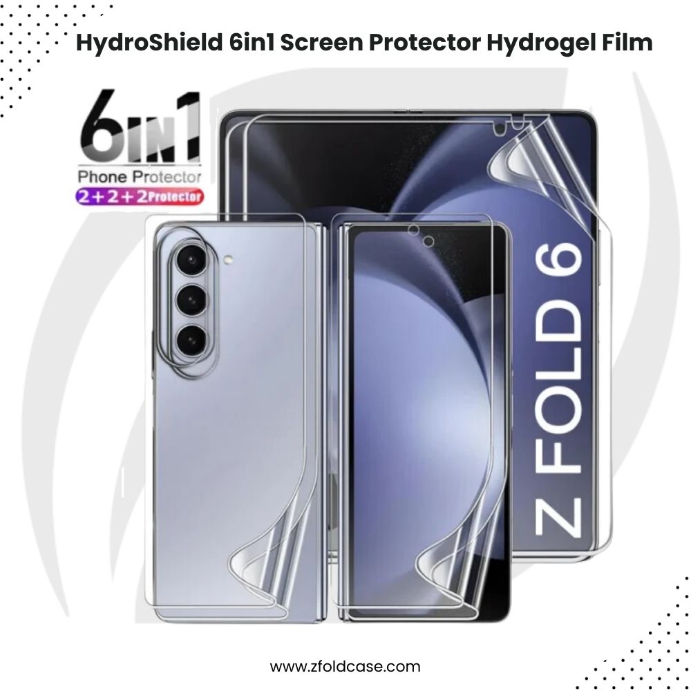 HydroShield Z Fold 6, 5, 4 Full Cover Screen Protector Hydrogel Film