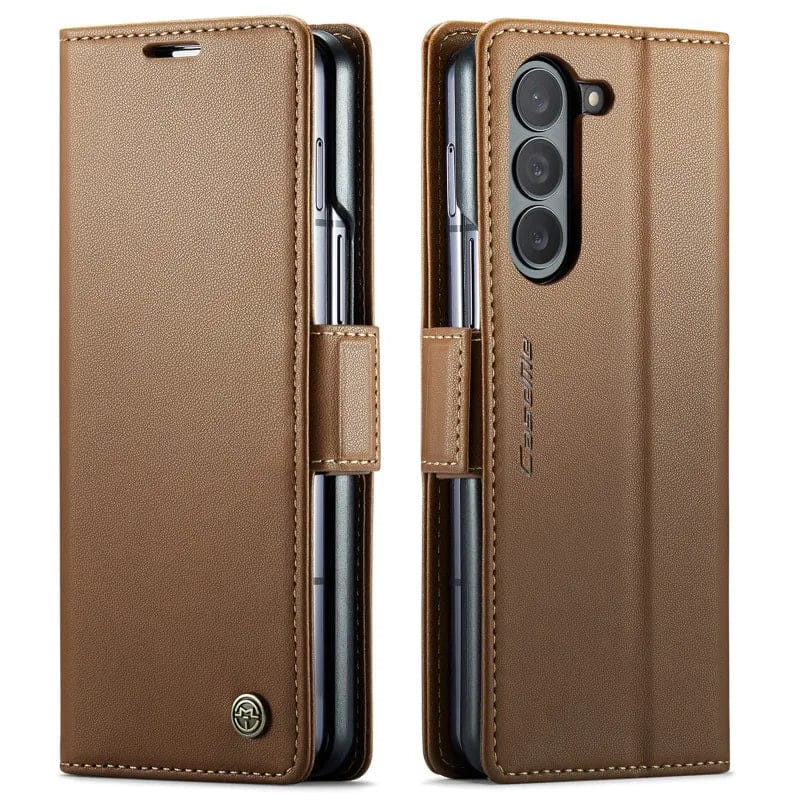 LuxaFold  Leather Z Fold 6, 5 Slim RFID Blocking Card Holder Case