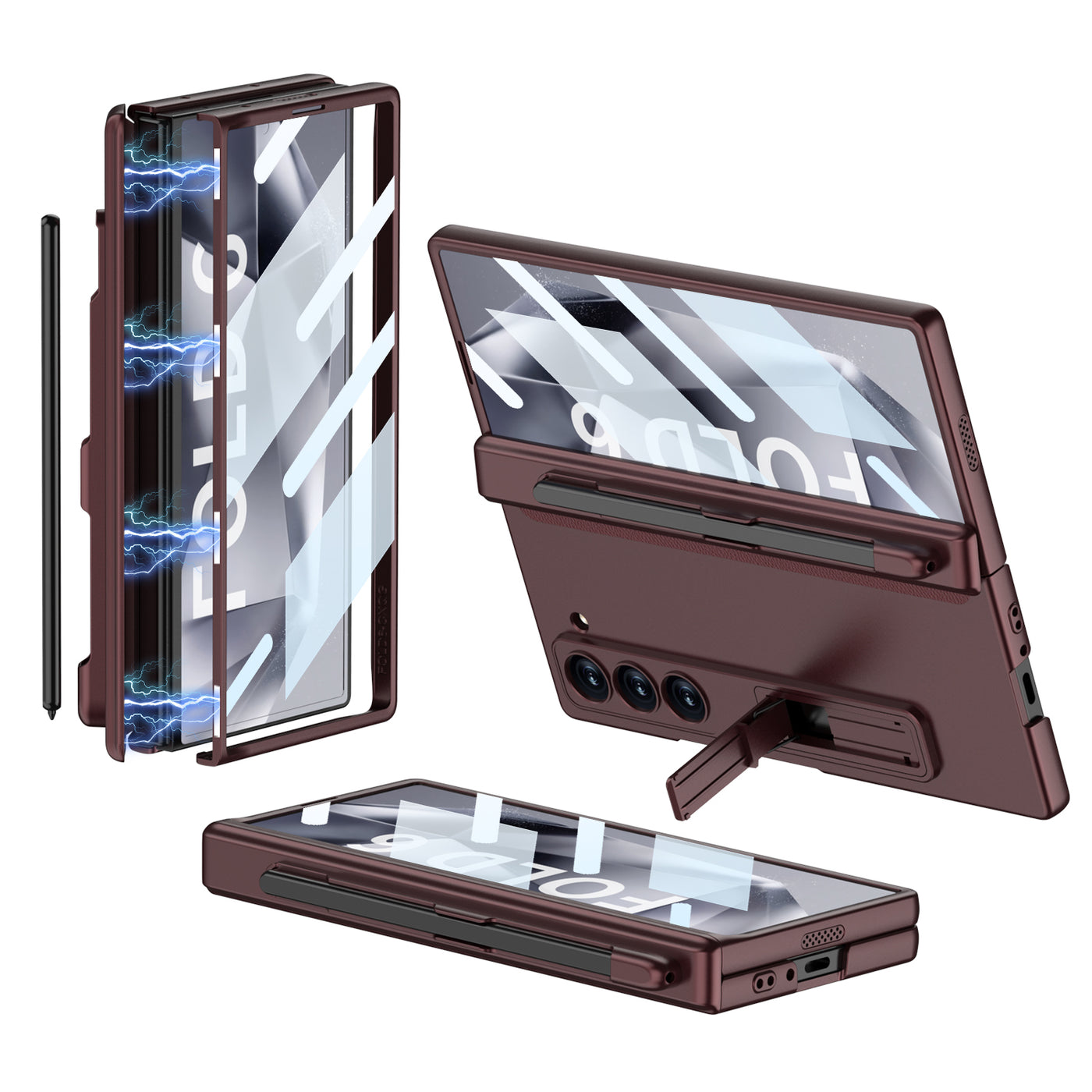 MagCore Armor  Z Fold 6,5,4,3 Pen Holder & Hinge Shield Case