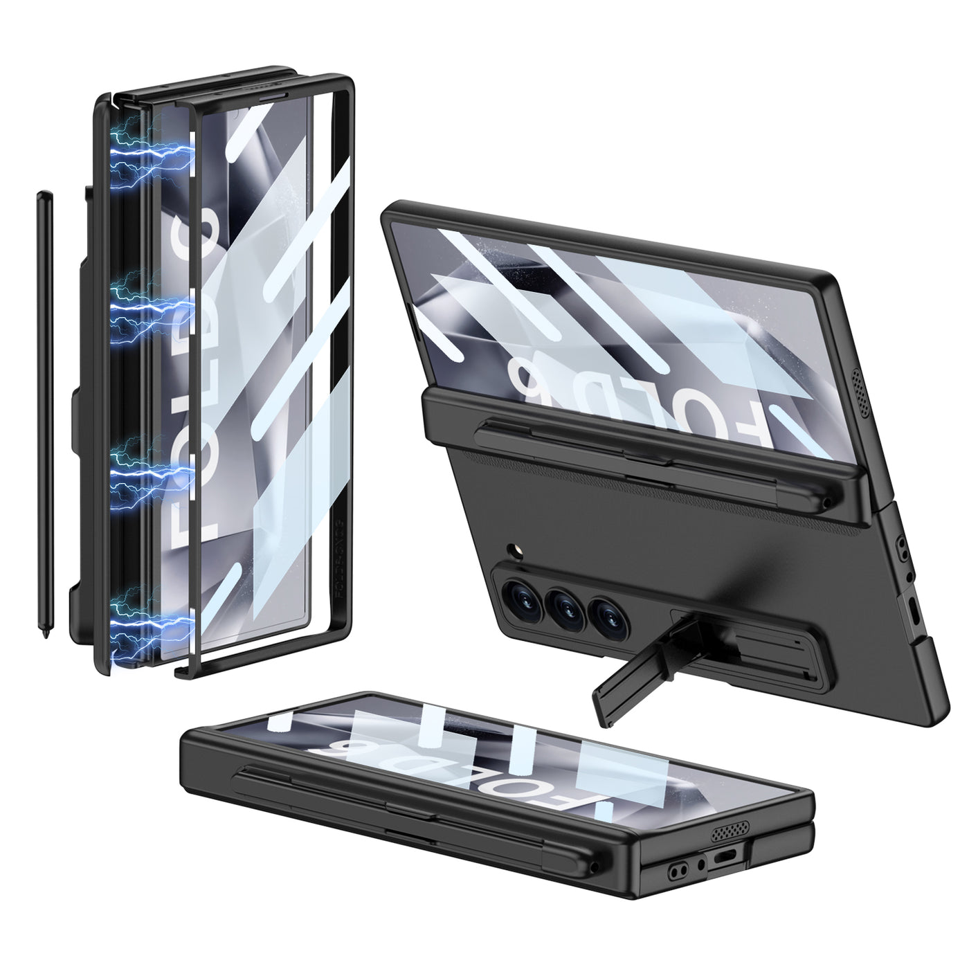 MagCore Armor  Z Fold 6,5,4,3 Pen Holder & Hinge Shield Case