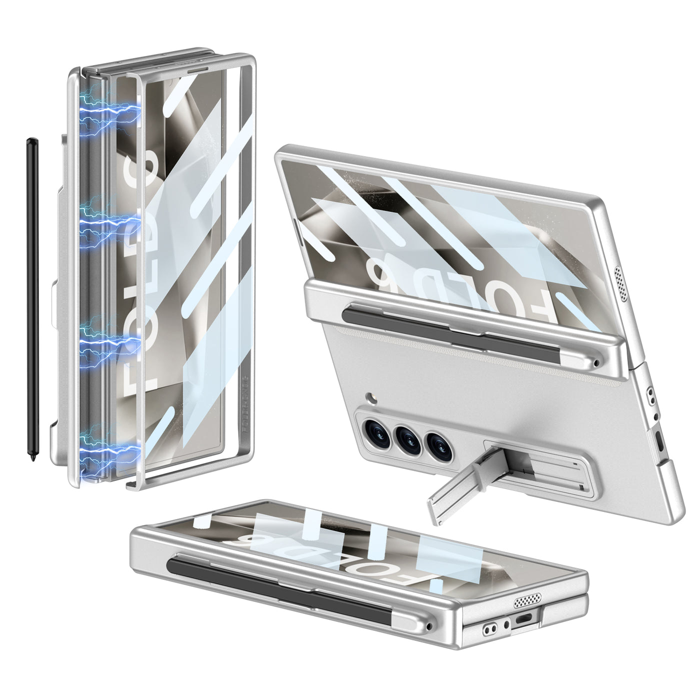 MagCore Armor  Z Fold 6,5,4,3 Pen Holder & Hinge Shield Case