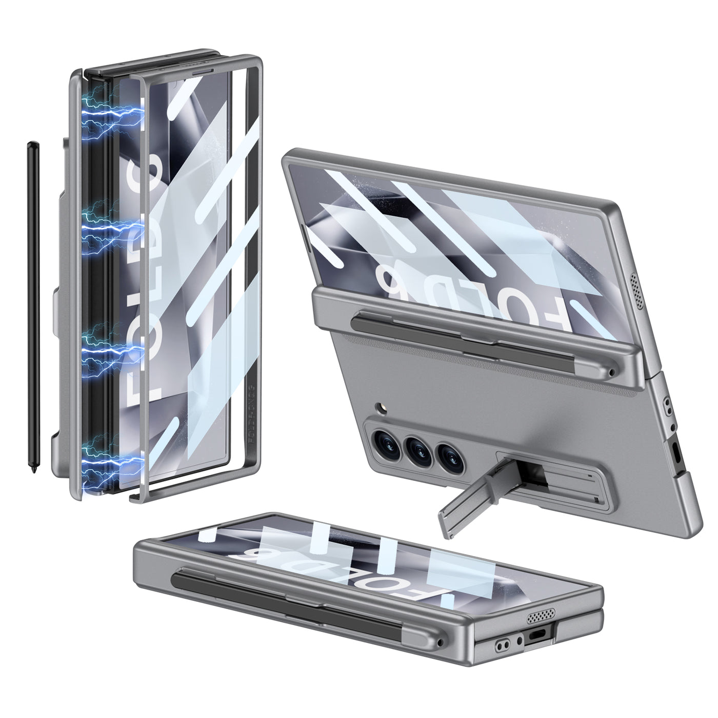 MagCore Armor  Z Fold 6,5,4,3 Pen Holder & Hinge Shield Case