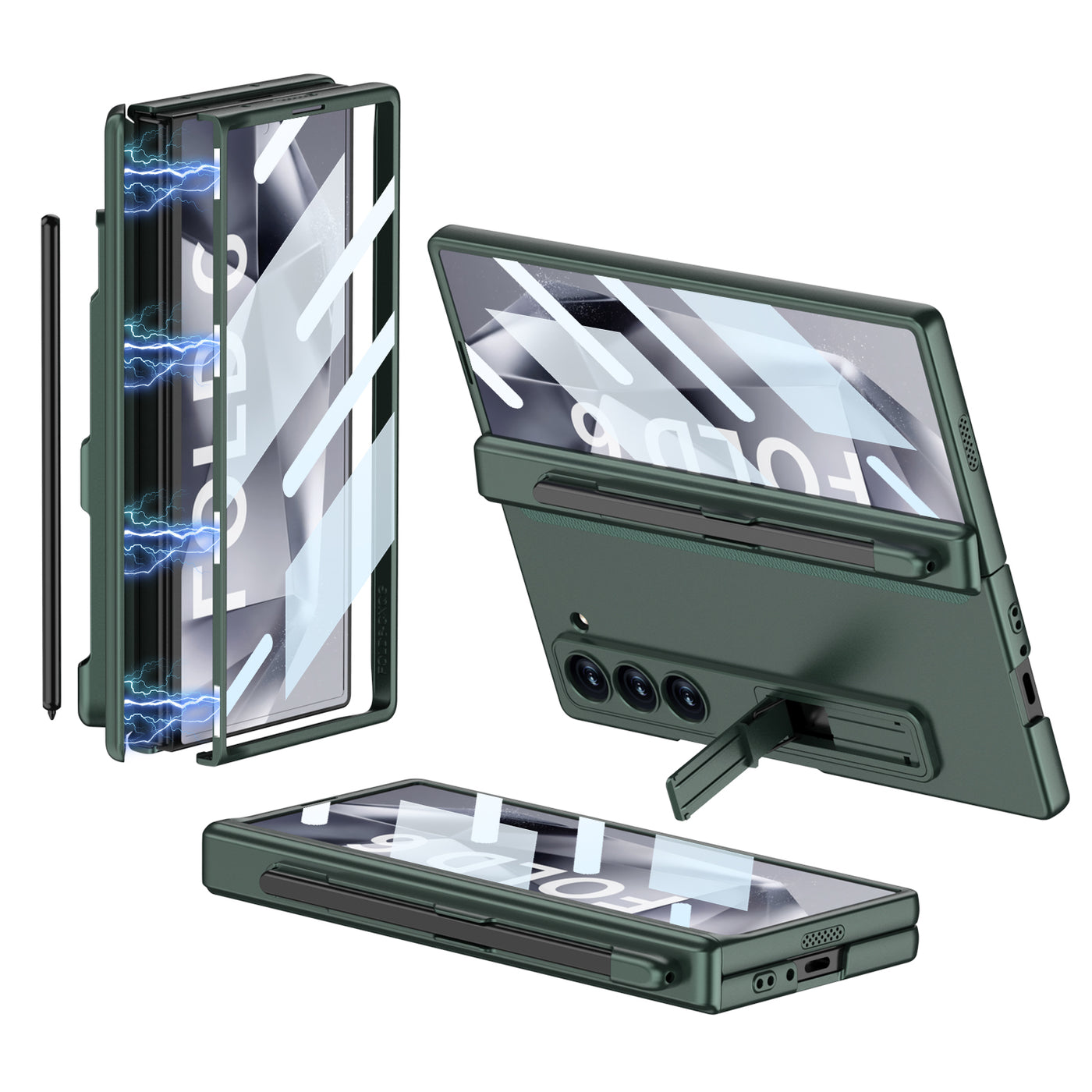 MagCore Armor  Z Fold 6,5,4,3 Pen Holder & Hinge Shield Case